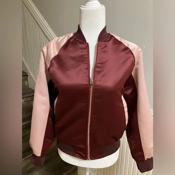 Korean Silky Bomber Jacket - Picture 2 of 7